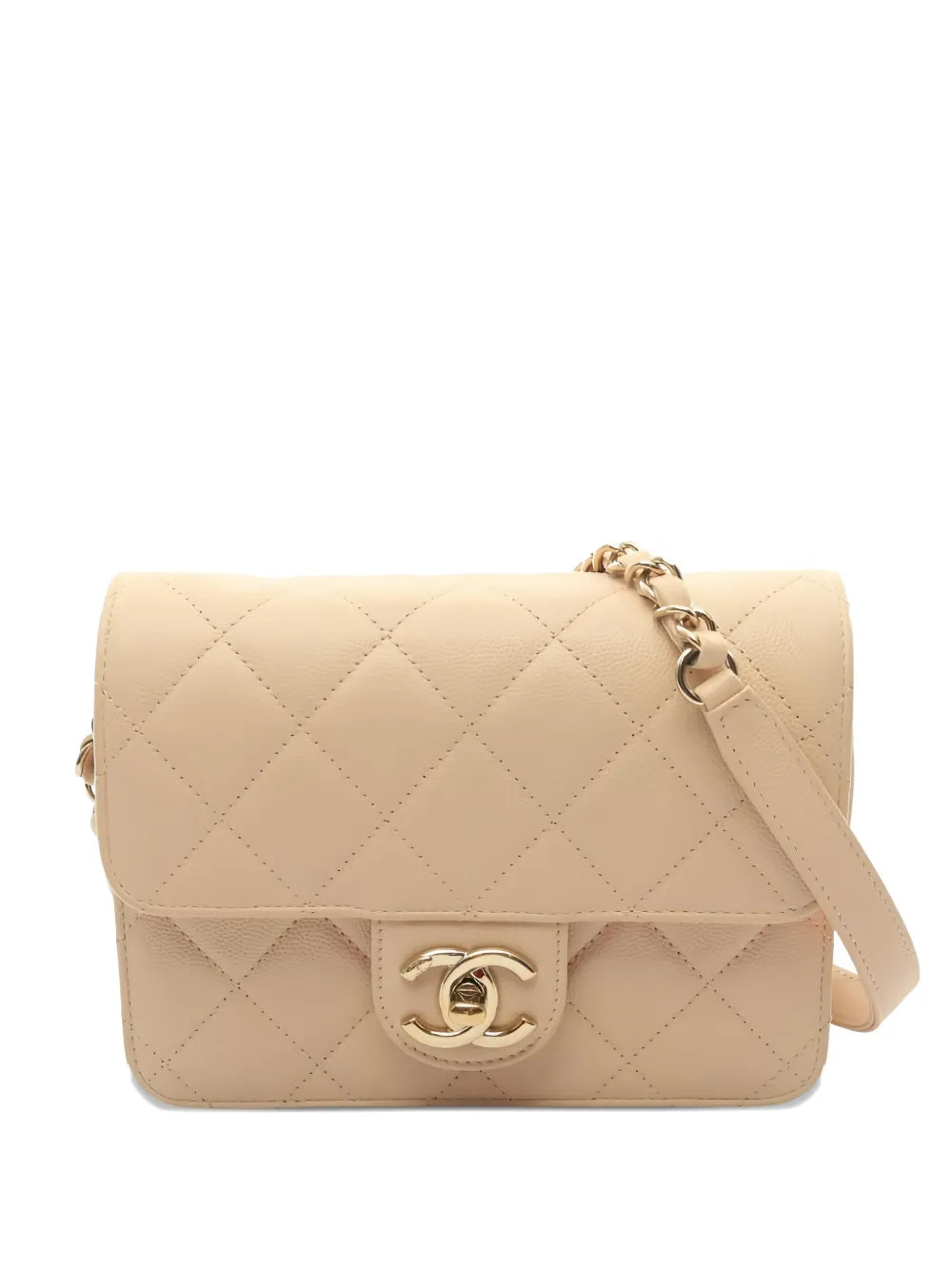 Chanel Pre Owned 2020S Mini Matelasse Chain Shoulder Bag