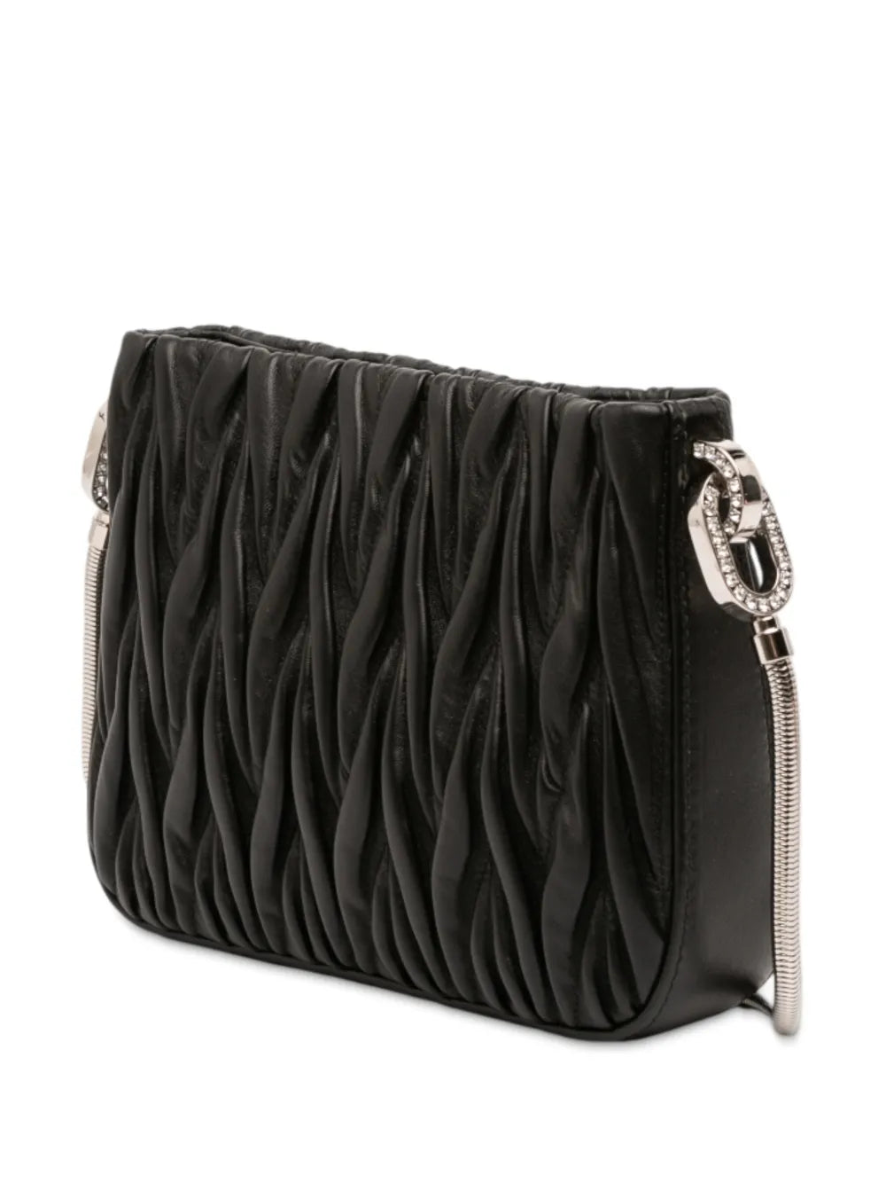 Miu Miu Pre Owned 2010 2025 Nappa Matelasse Sassy Shoulder Bag