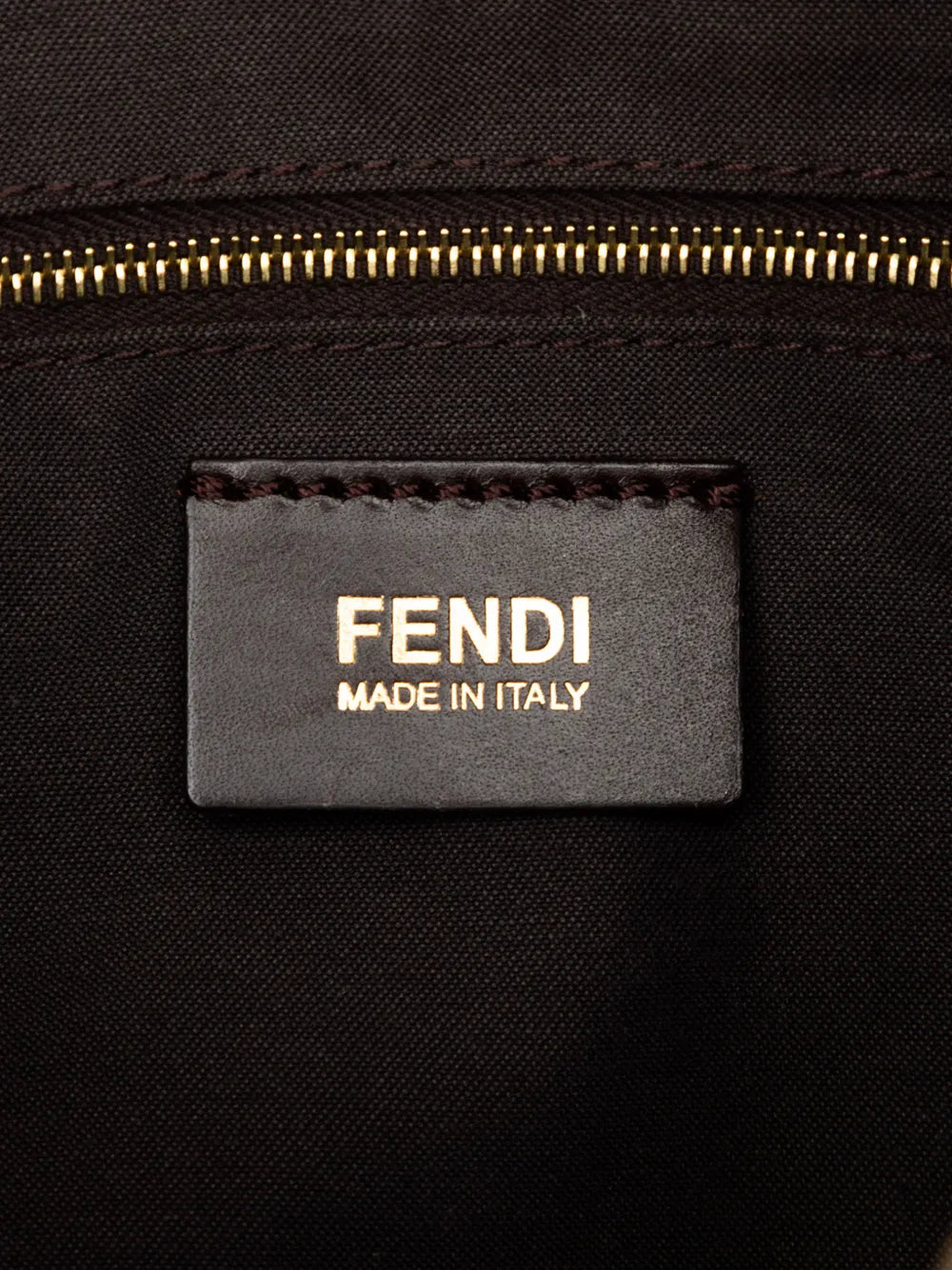 Fendi Pre Owned 2010 2025 Zucchino Canvas Mamma Forever Shoulder Bag