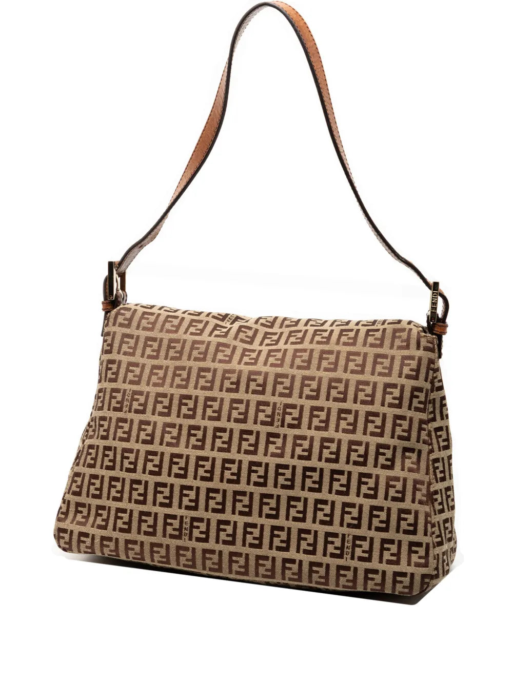 Fendi Pre Owned 2010 2025 Zucchino Canvas Mamma Forever Shoulder Bag