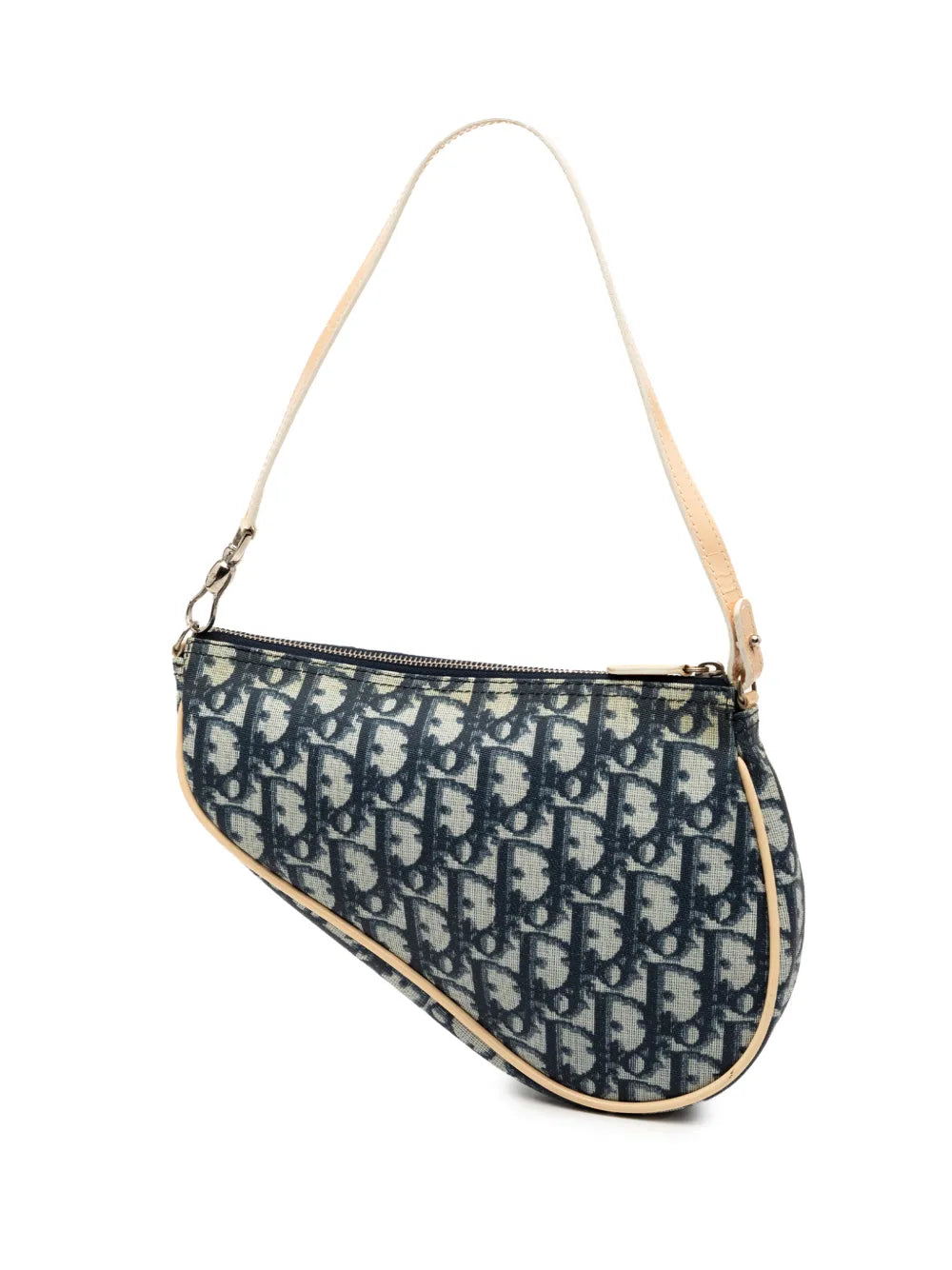 Christian Dior Pre Owned 2002 Mini Diorissimo Coated Canvas Saddle Pochette Shoulder Bag