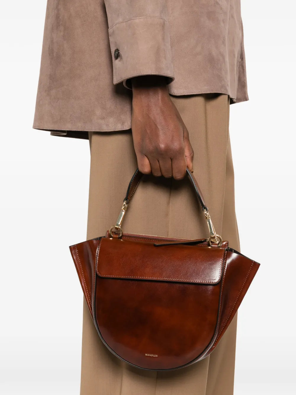 Wandler Small Hortensia Top Handle Shoulder Bag