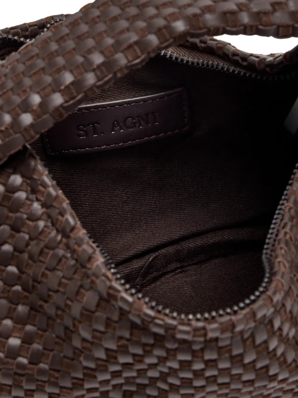 St Agni Mini Bon Bon Woven Satchel