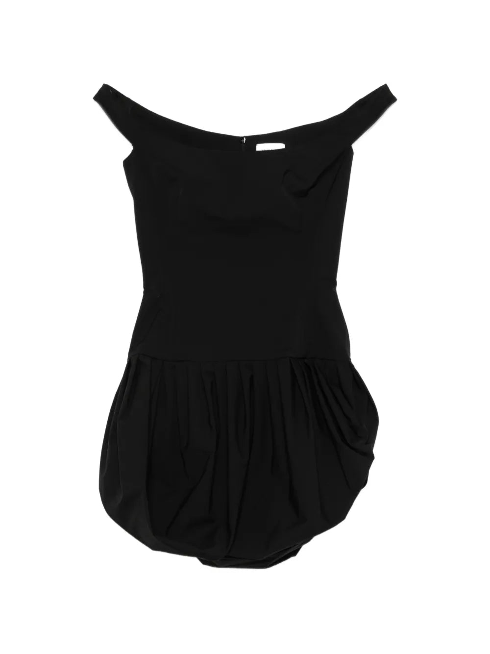 Magda Butrym Off Shoulder Gathered Mini Dress