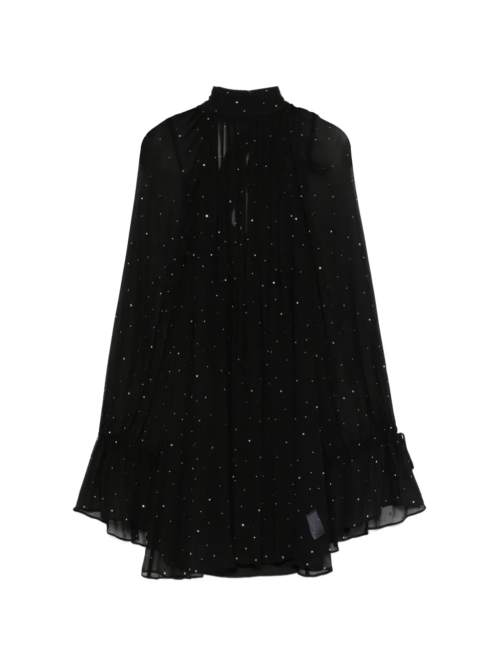 Staud Roux Pleated Ruffled Mini Dress