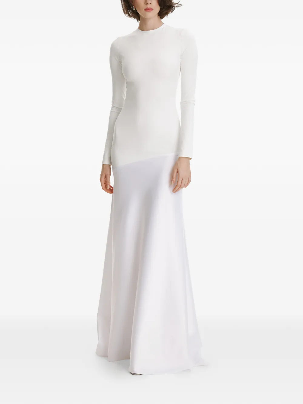 2310 Studio Long Sleeves Panelled Maxi Dress