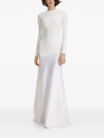 2310 Studio Long Sleeves Panelled Maxi Dress