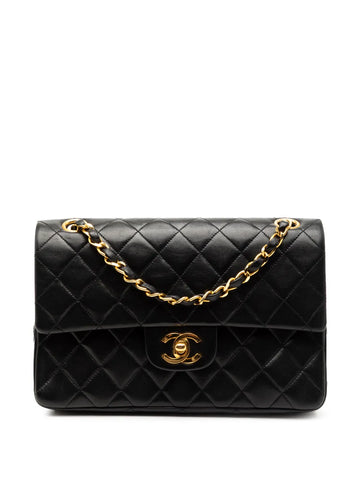 Chanel Pre Owned 1986 1988 Small Classic Lambskin Double Flap Shoulder Bag