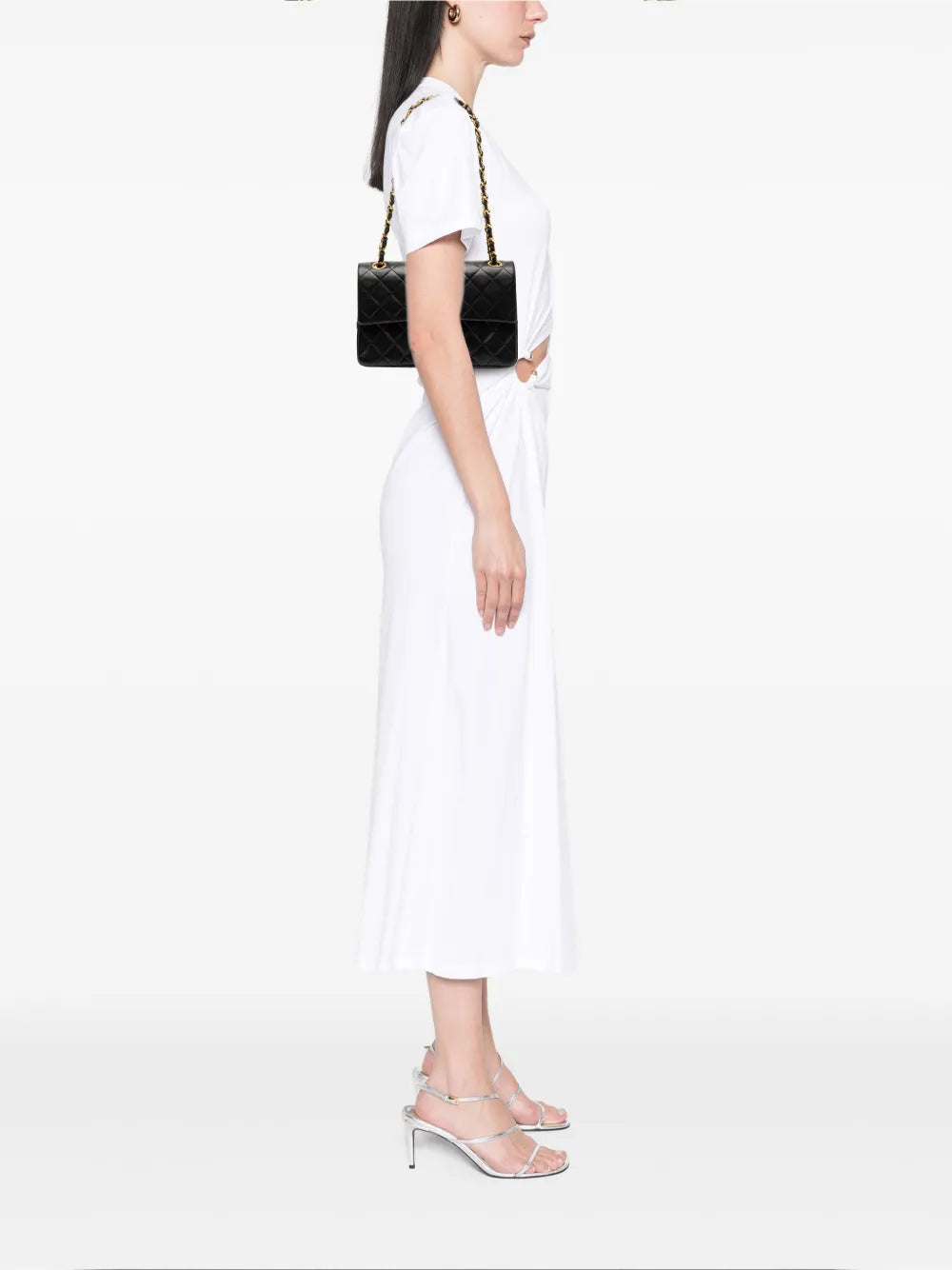Chanel Pre Owned 1986 1988 Small Classic Lambskin Double Flap Shoulder Bag
