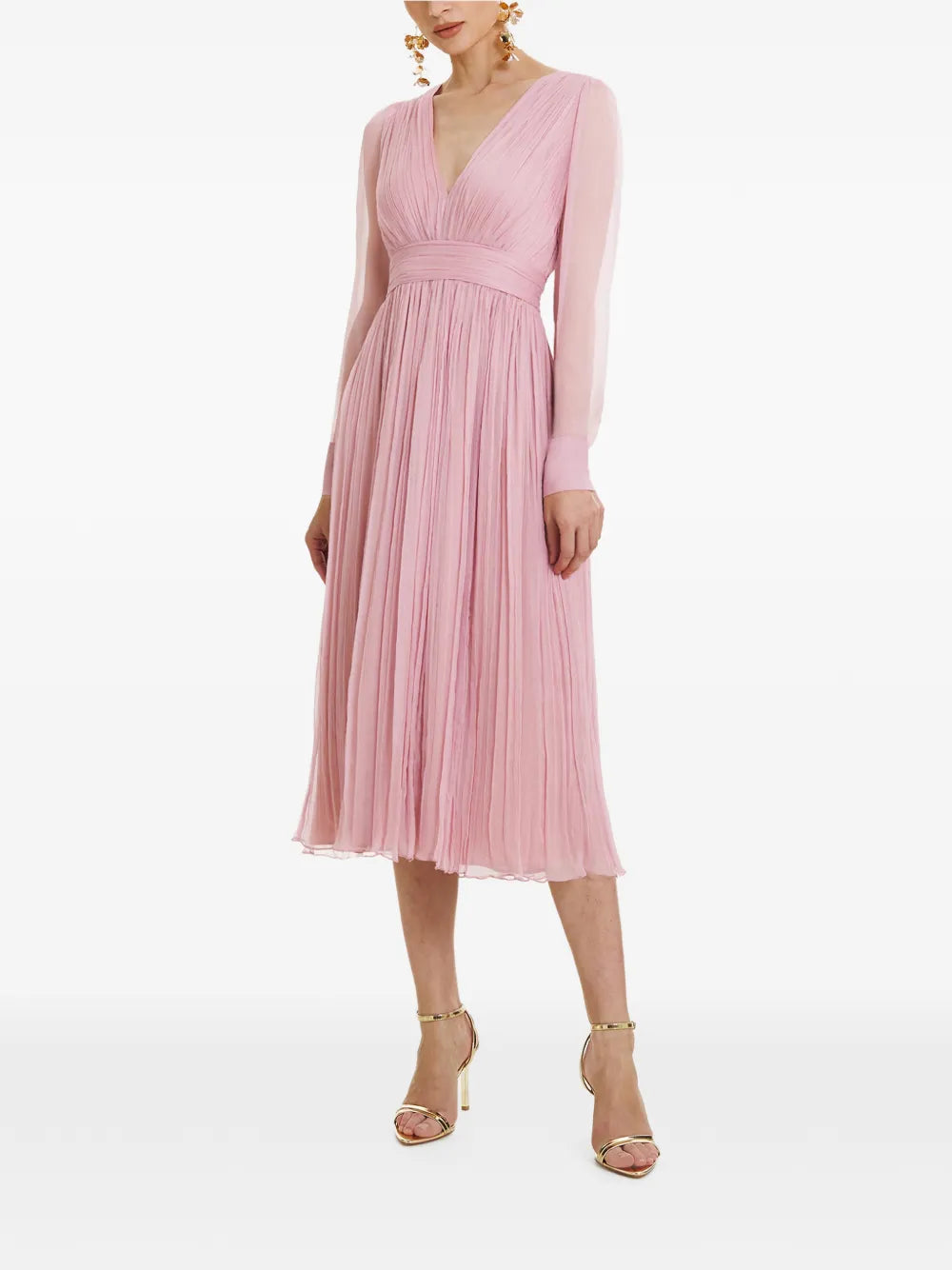 Framboise Vasquez Long Sleeve Midi Dress