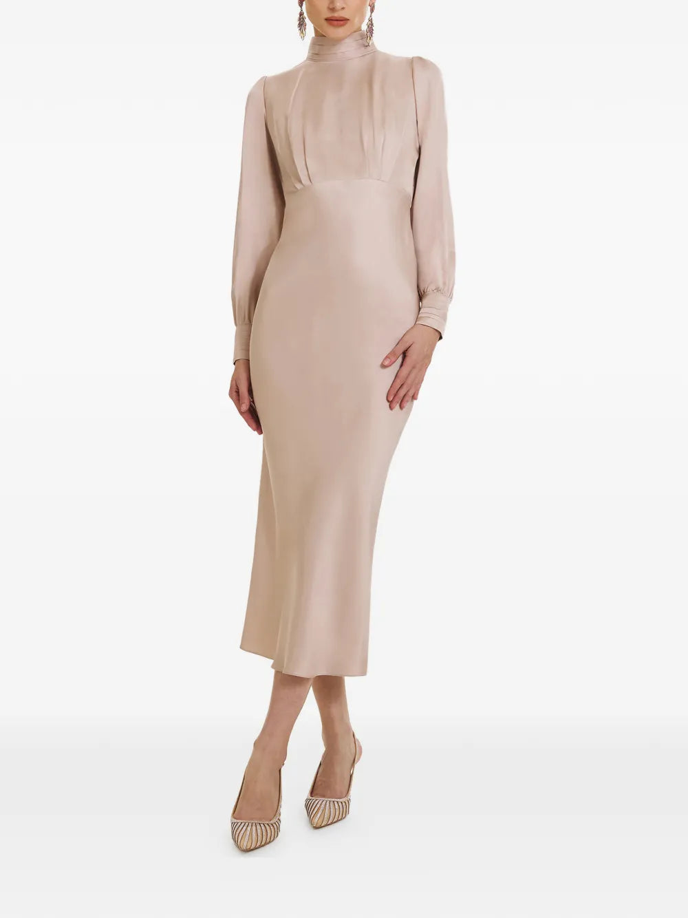 Framboise Jacob High Neck Midi Dress