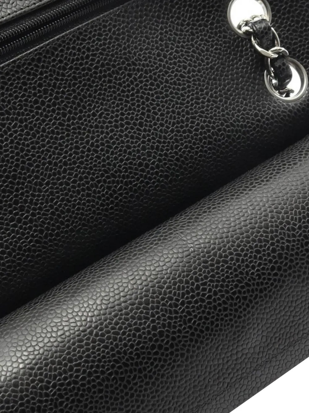 Chanel Pre Owned 2021 Small Classic Caviar Double Flap Shoulder Bag