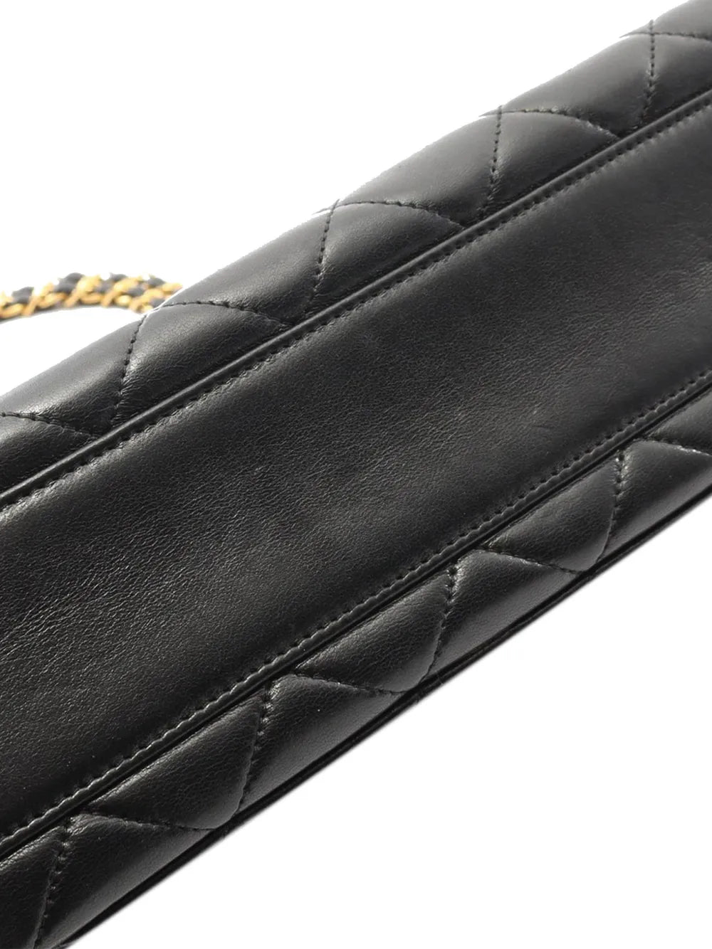 Chanel Pre Owned 1994 1996 Cc Quilted Lambskin Curve Flap Bag Shoulder Bag