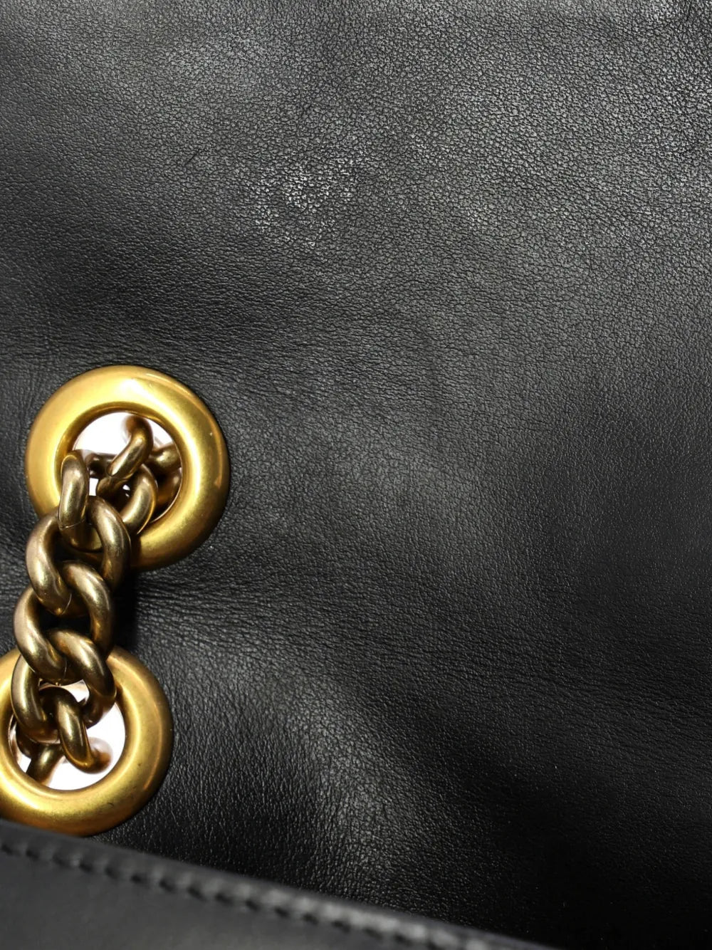 Gucci Pre Owned Gg Marmont Flap Bag Matelasse Leather Medium Shoulder Bag
