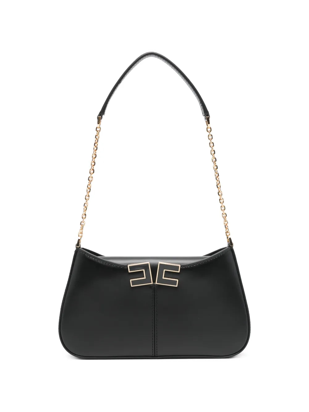 Elisabetta Franchi Logo Plaque Chain Strap Mini Shoulder Bag