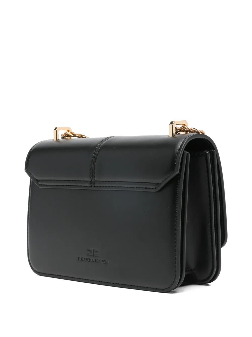 Elisabetta Franchi Logo Plaque Chain Strap Mini Shoulder Bag
