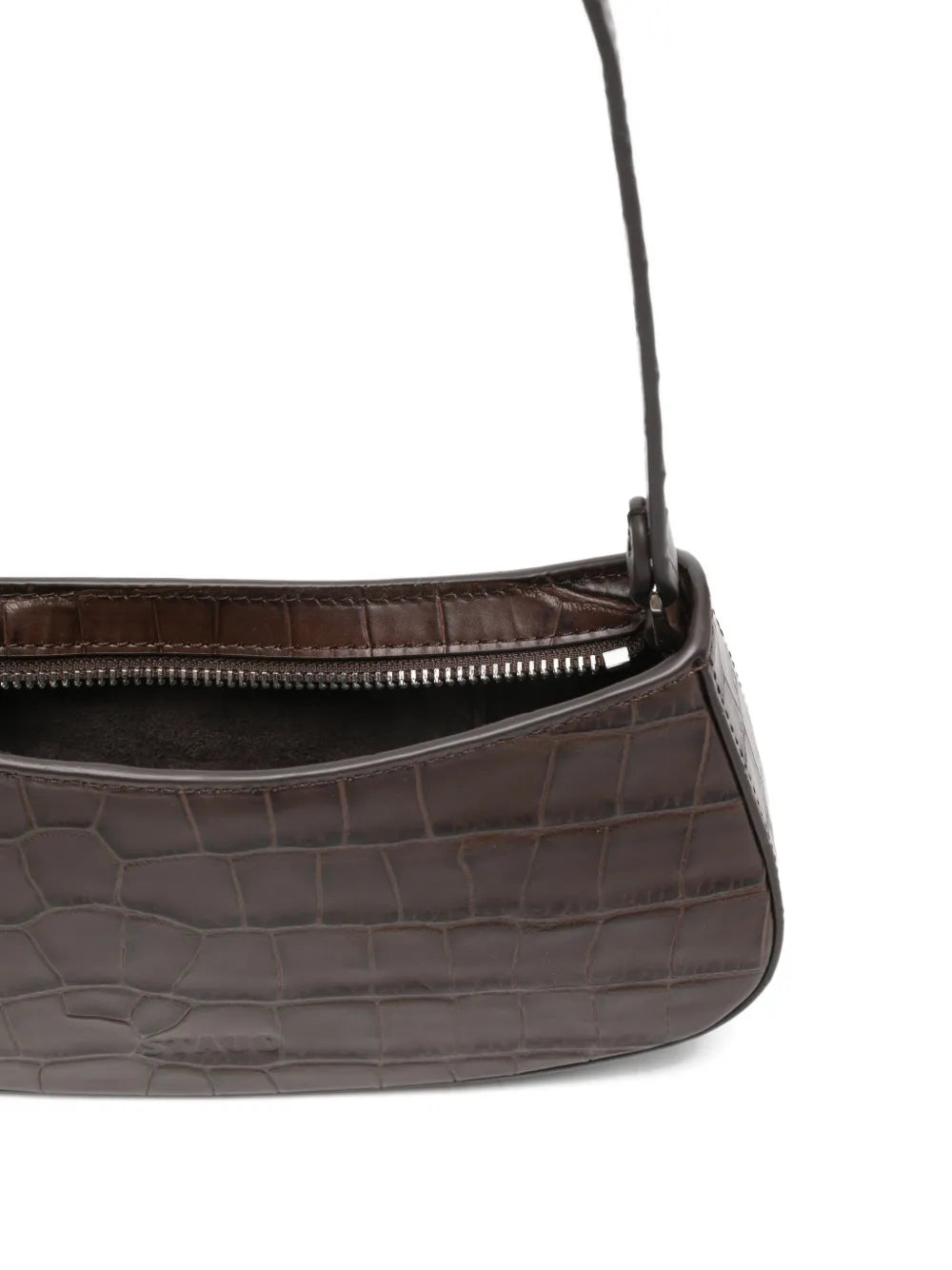 Staud Ollie Crocodile Effect Shoulder Bag