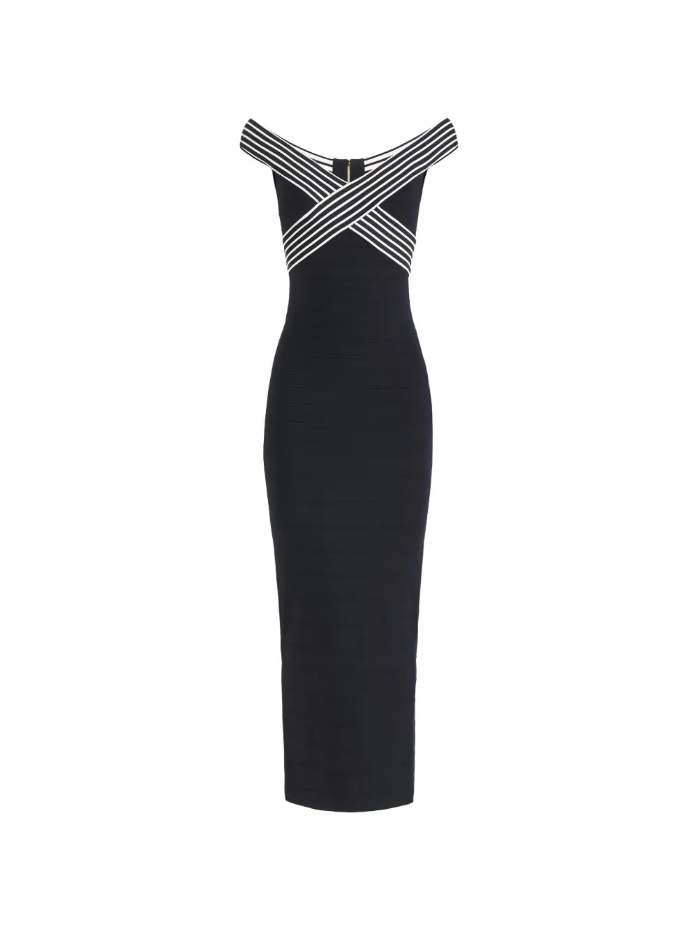 Elisabetta Franchi Striped Long Dress