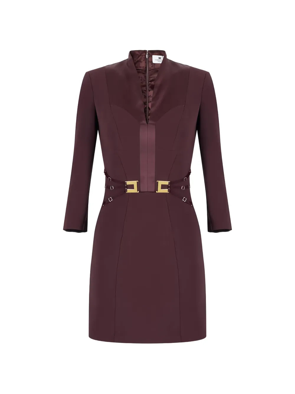 Elisabetta Franchi Buckle Detail Mini Dress