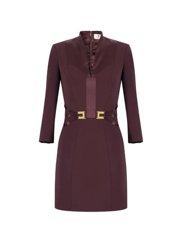 Elisabetta Franchi Buckle Detail Mini Dress