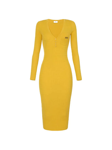 Elisabetta Franchi V Neck Rmidi Dress