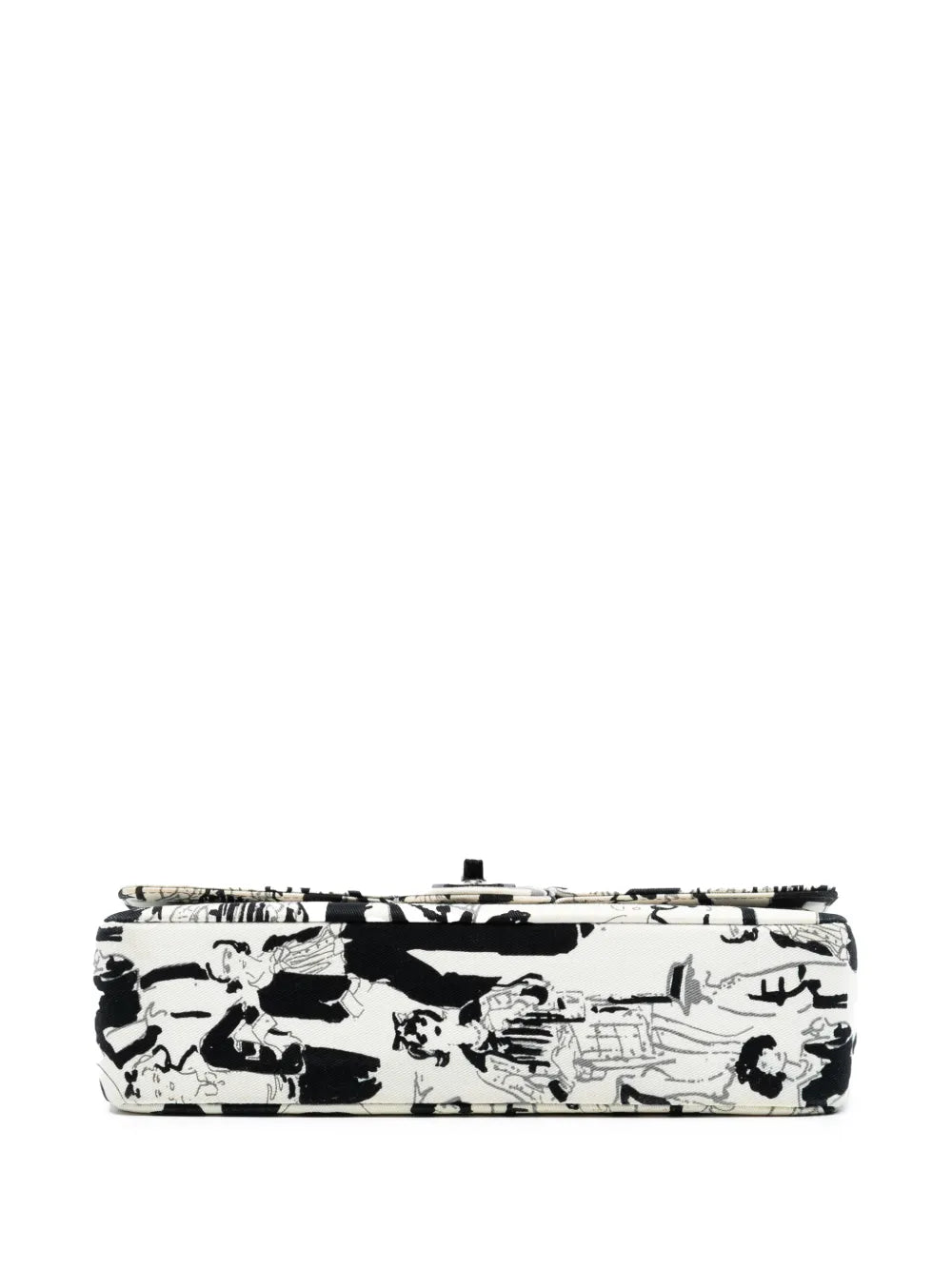 Chanel Pre Owned 2003 2004 Medium Classic Canvas Coco Mademoiselle Double Flap Shoulder Bag