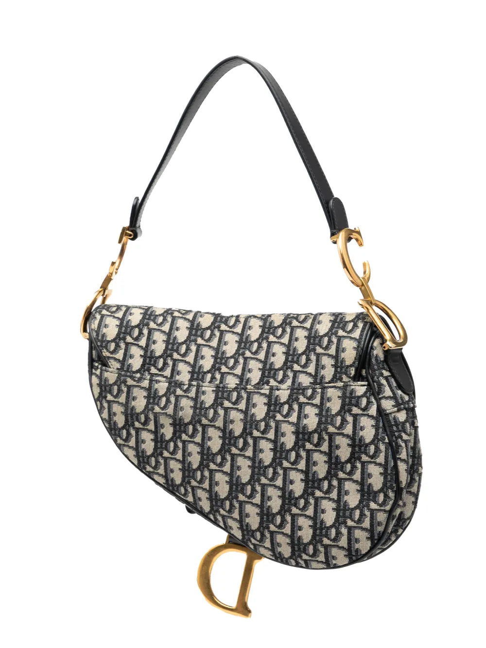 Christian Dior Pre Owned 2019 Oblique Canvas Saddle Bag Shoulder Bag