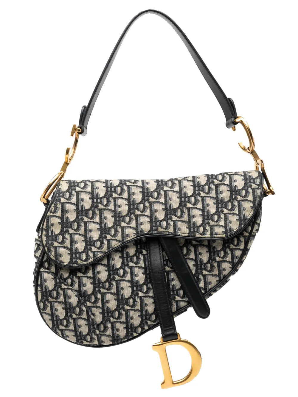 Christian Dior Pre Owned 2019 Oblique Canvas Saddle Bag Shoulder Bag