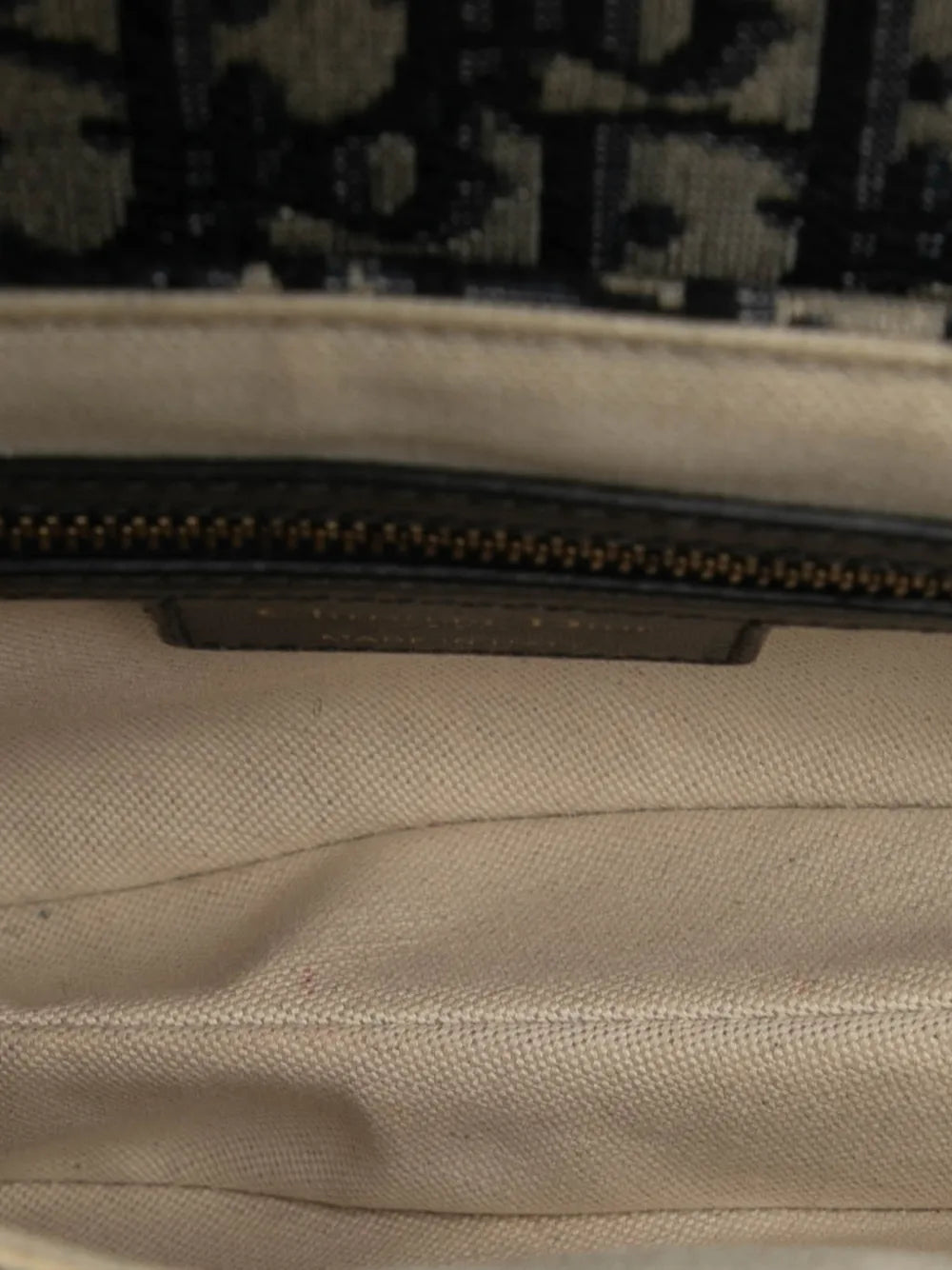 Christian Dior Pre Owned 2019 Oblique Canvas Saddle Bag Shoulder Bag