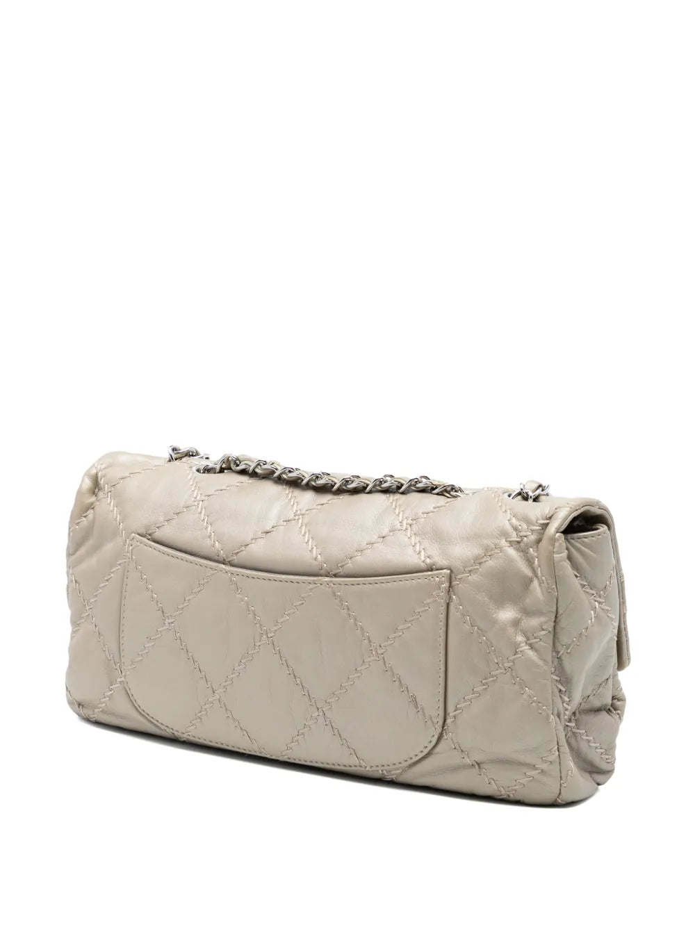 Chanel Pre Owned 2011 Jumbo Quilted Calfskin Ultra Stitch Flap Shoulder Bag