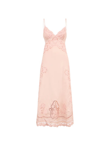 Farm Rio Eyelet Embroidery Sleeveless Dress