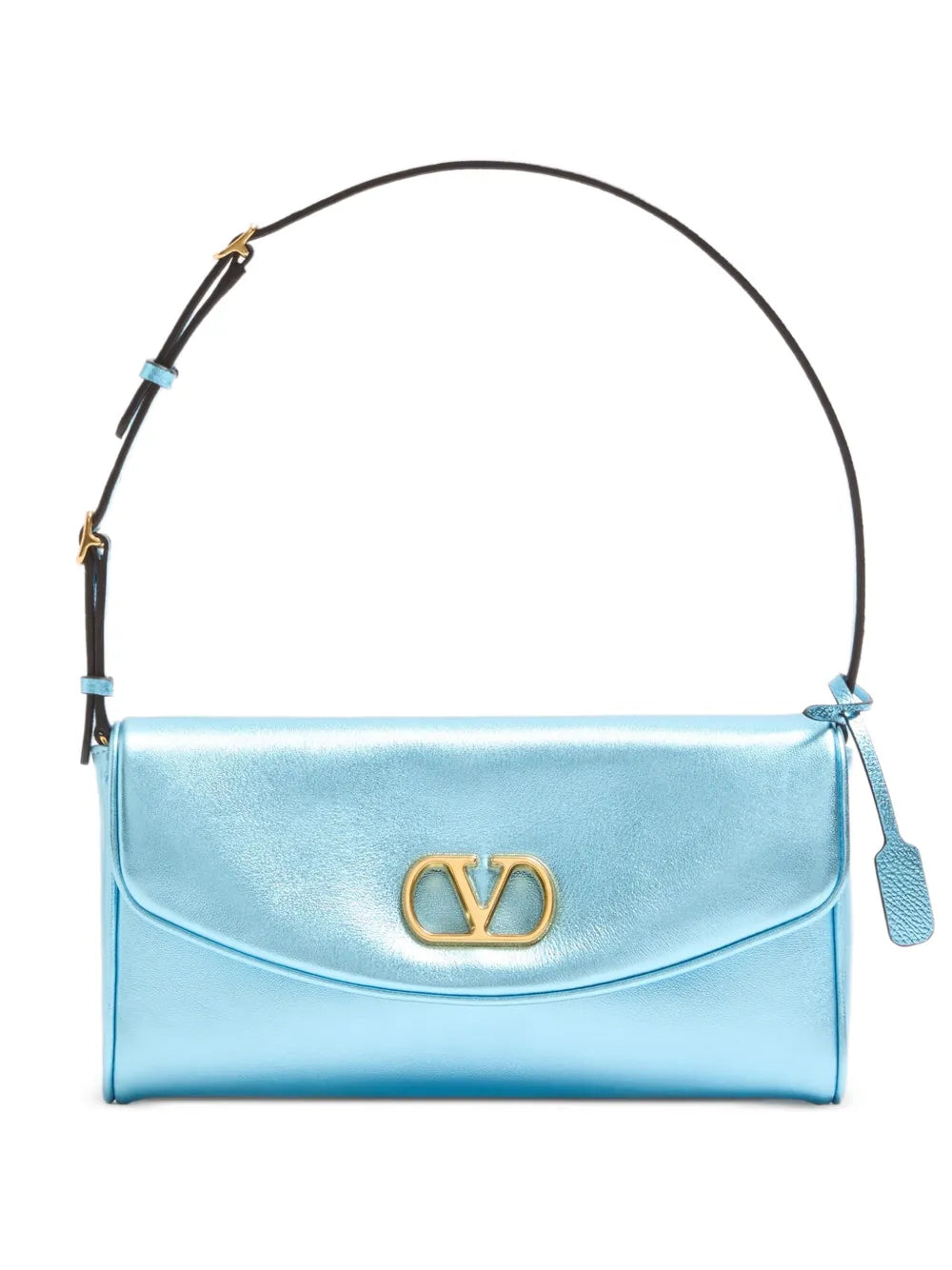 Valentino Garavani Small Devain Metallic Vlogo Shoulder Bag