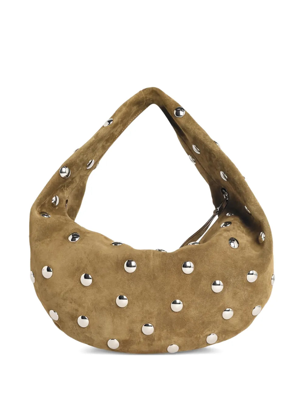 Khaite Scale Pattern Studded Olivia Shoulder Bag