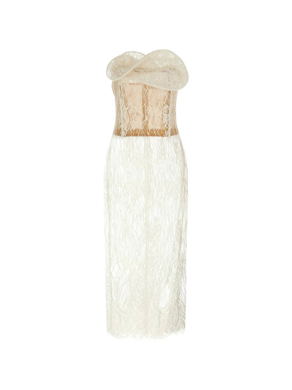 Magda Butrym Floral Lace Midi Dress
