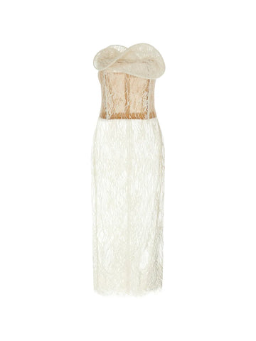 Magda Butrym Floral Lace Midi Dress