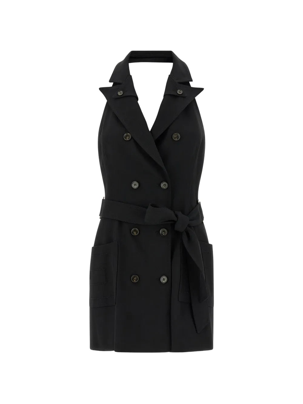 Elisabetta Franchi Double Breasted Belted Dress