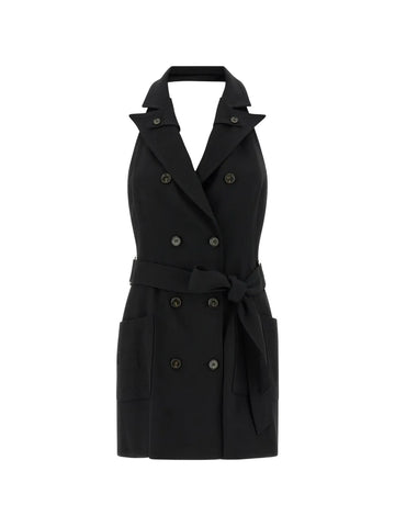 Elisabetta Franchi Double Breasted Belted Dress