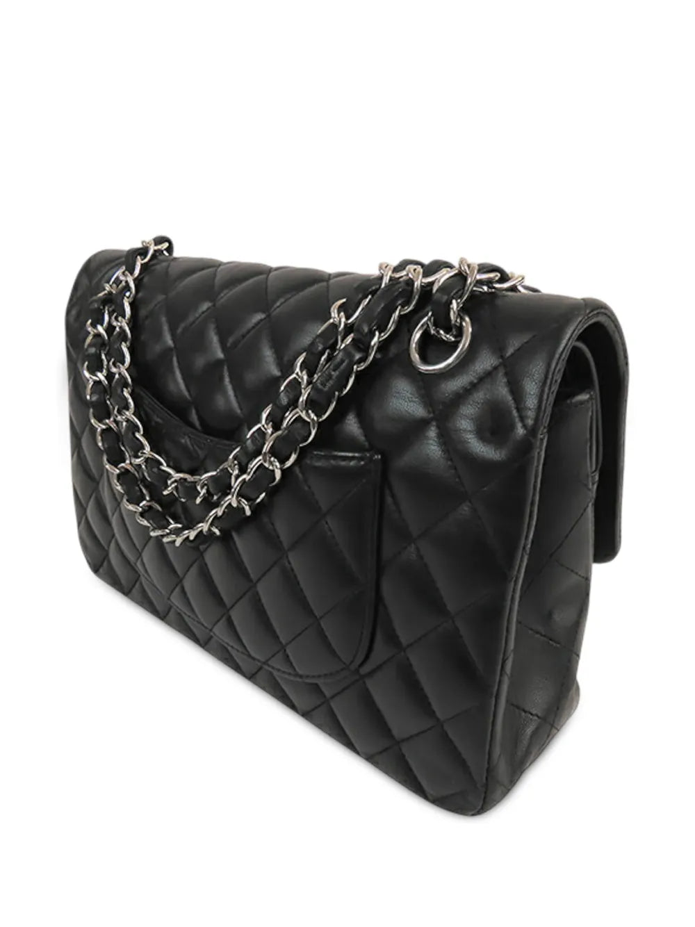 Chanel Pre Owned 2018 Medium Classic Lambskin Double Flap Shoulder Bag
