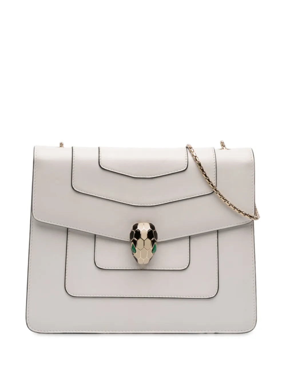 Bvlgari Pre Owned 2000 2025 Medium Calfskin Serpenti Forever Shoulder Bag