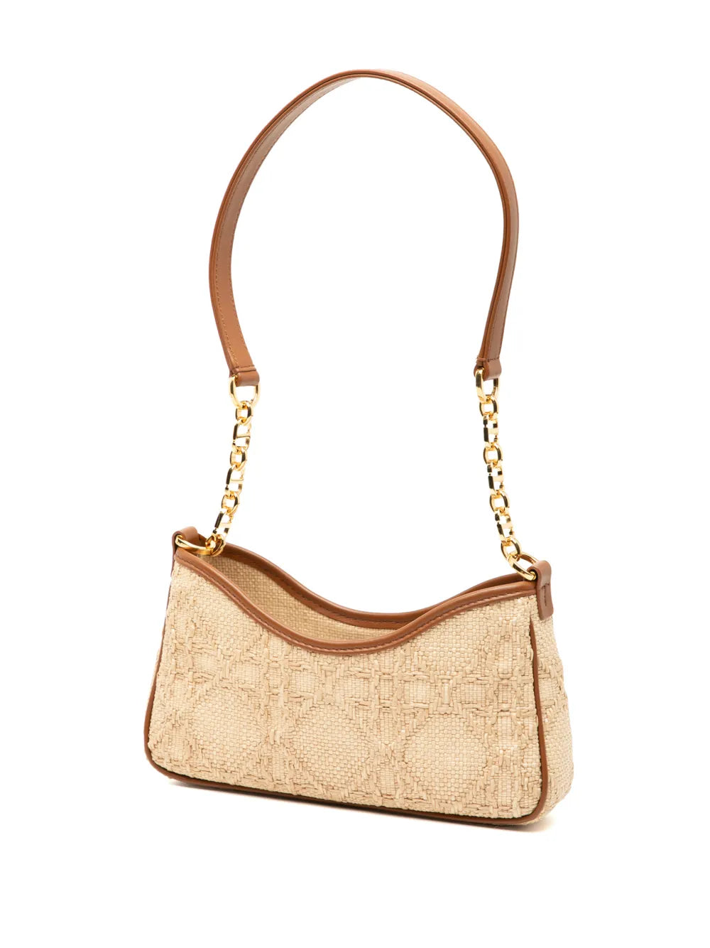 Christian Dior Pre Owned 2023 Mini Raffia Macrocannage 30 Montaigne Avenue Hobo Shoulder Bag