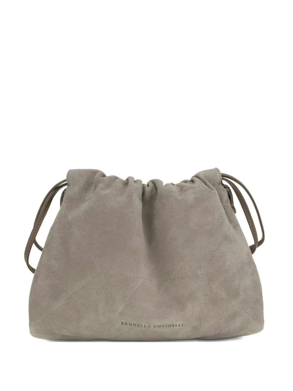 Brunello Cucinelli Drawstring Suede Shoulder Bag