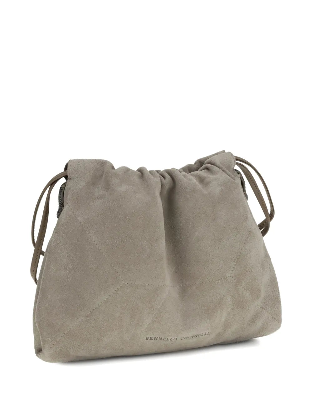 Brunello Cucinelli Drawstring Suede Shoulder Bag