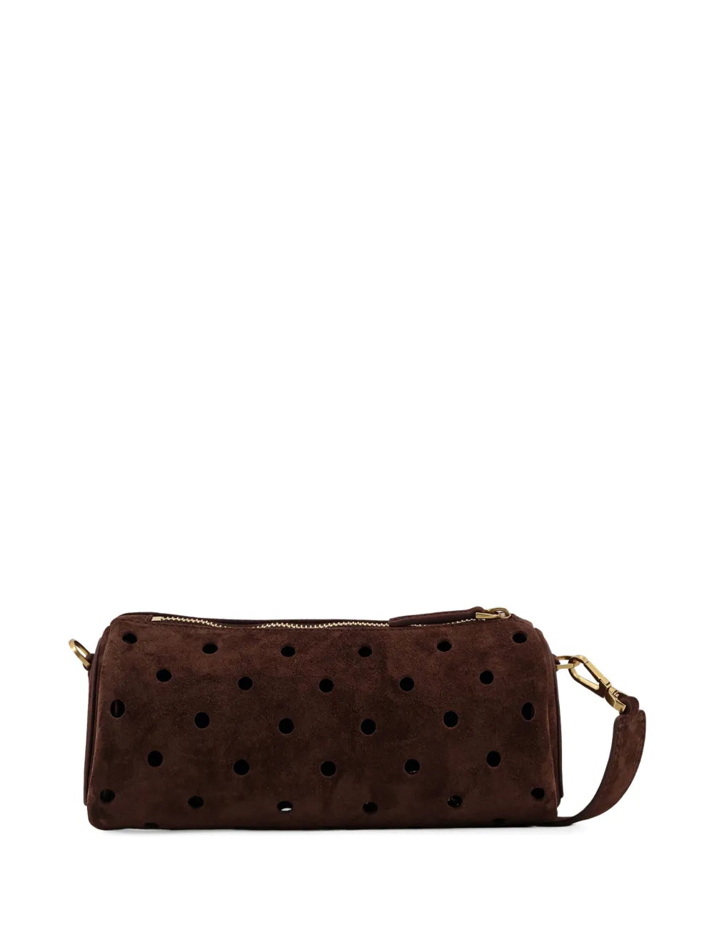 Manu Atelier Mini Cylinder Perforated Shoulder Bag