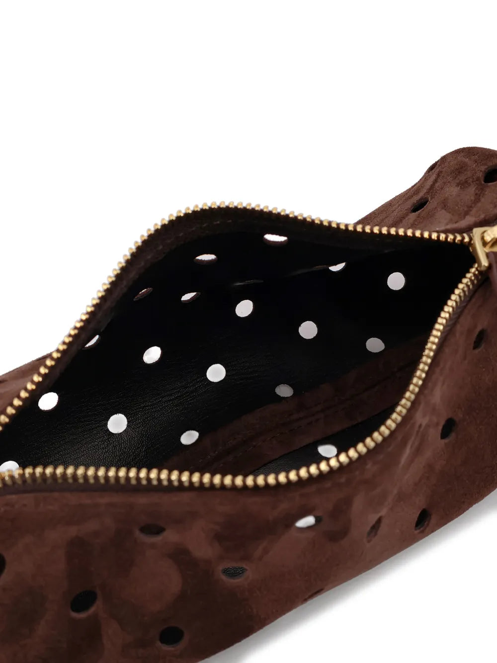 Manu Atelier Mini Cylinder Perforated Shoulder Bag