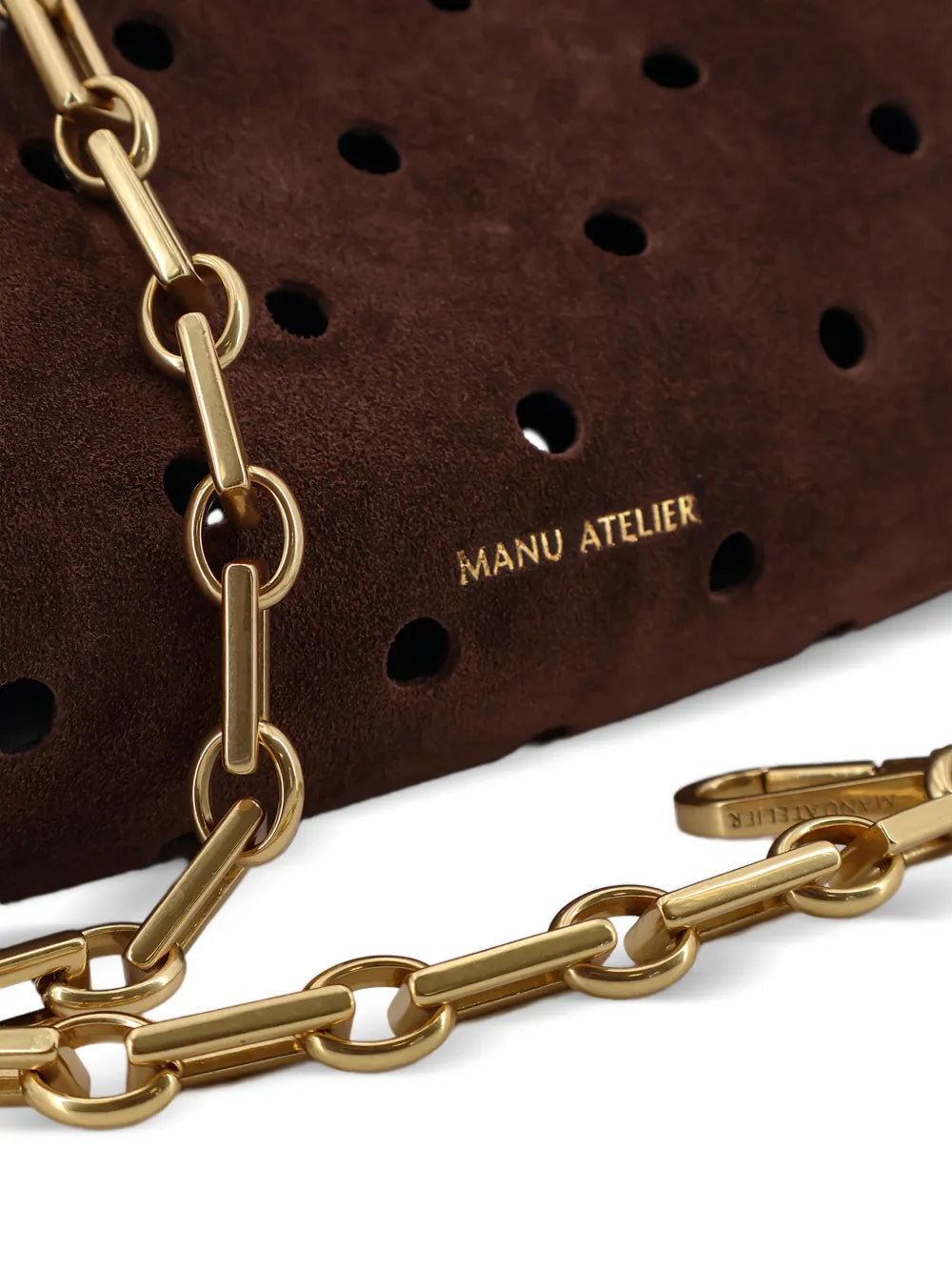 Manu Atelier Mini Cylinder Perforated Shoulder Bag