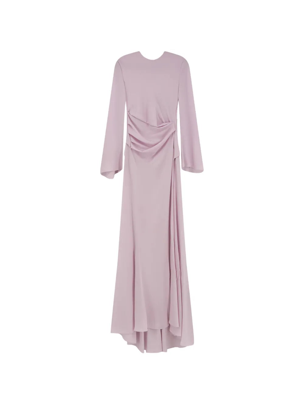 Alexander Mcqueen Long Sleeve Draped Maxi Dress