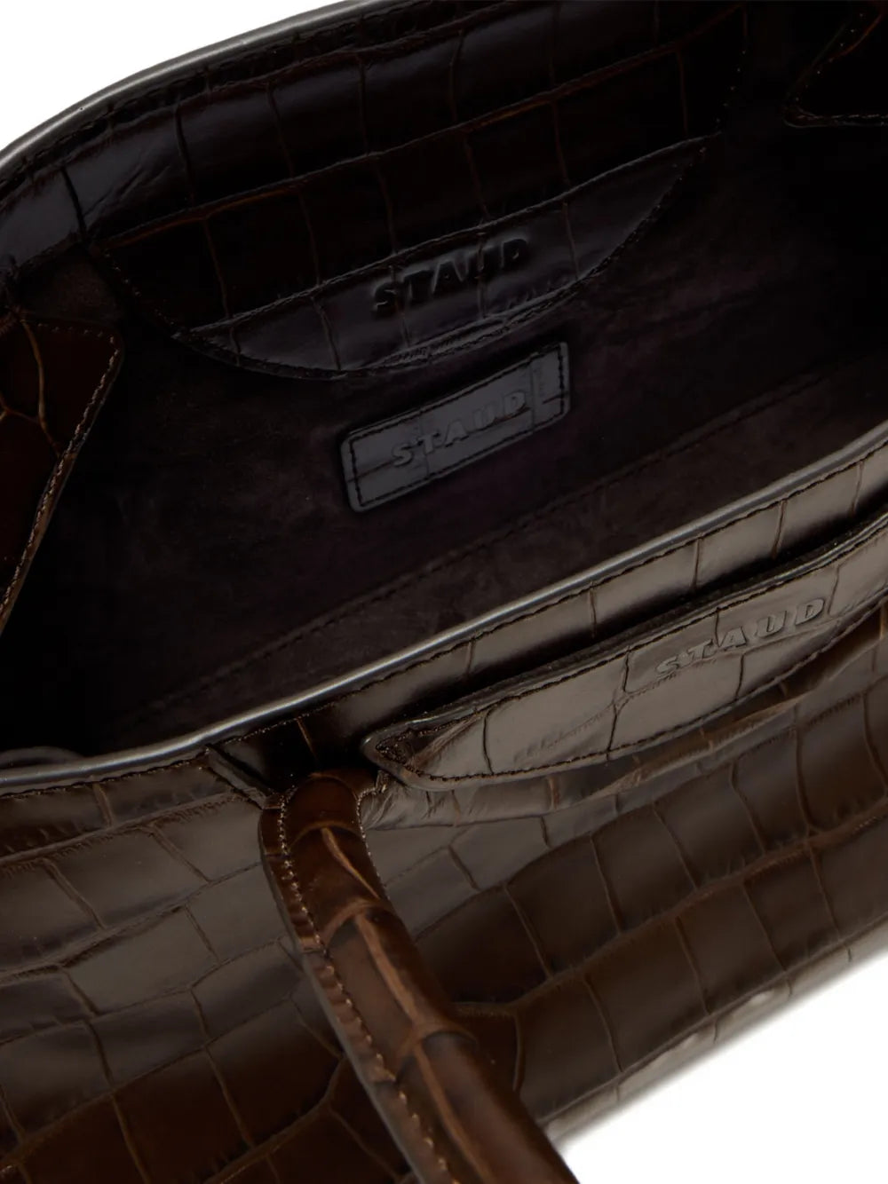 Staud Maude Logo Detail Shoulder Bag