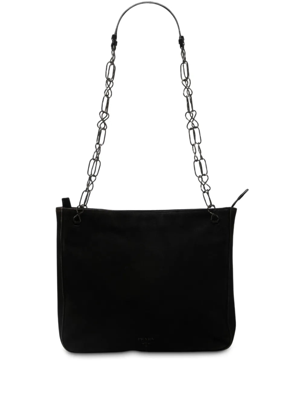 Prada Pre Owned 2000 2025 Suede Chain Shoulder Bag