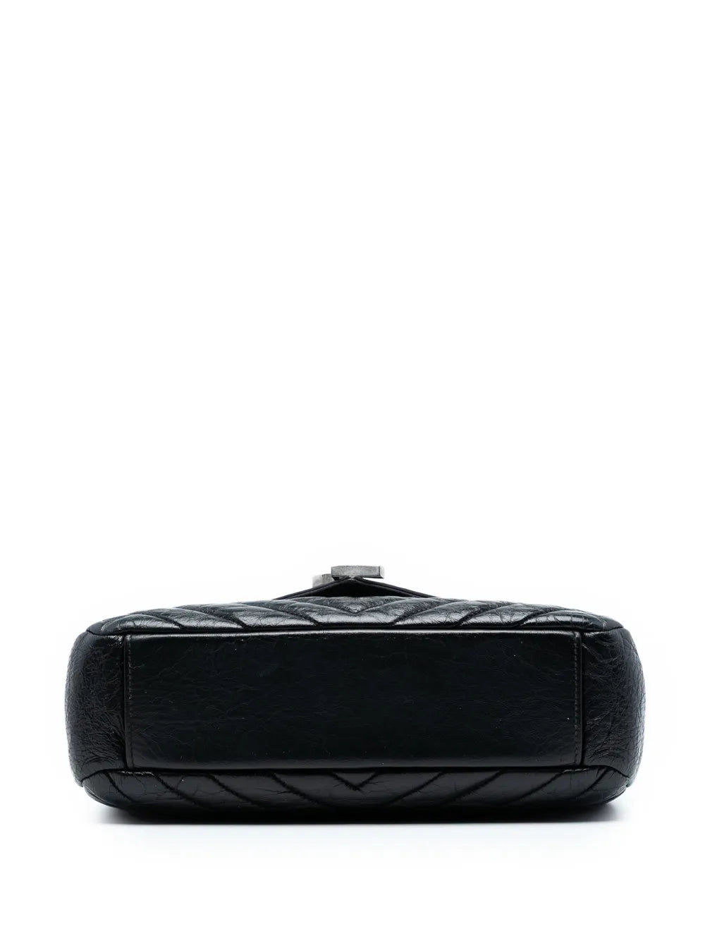 Saint Laurent Pre Owned 2015 Medium Crinkled Calfskin Punk Chain Bag Shoulder Bag
