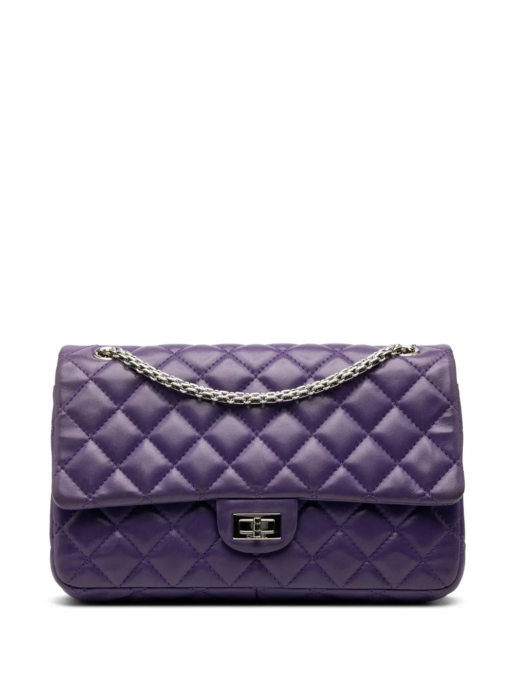 Chanel Pre Owned 2010 2011 Quilted Lambskin Reissue 255 Double Flap 226 Shoulder Bag